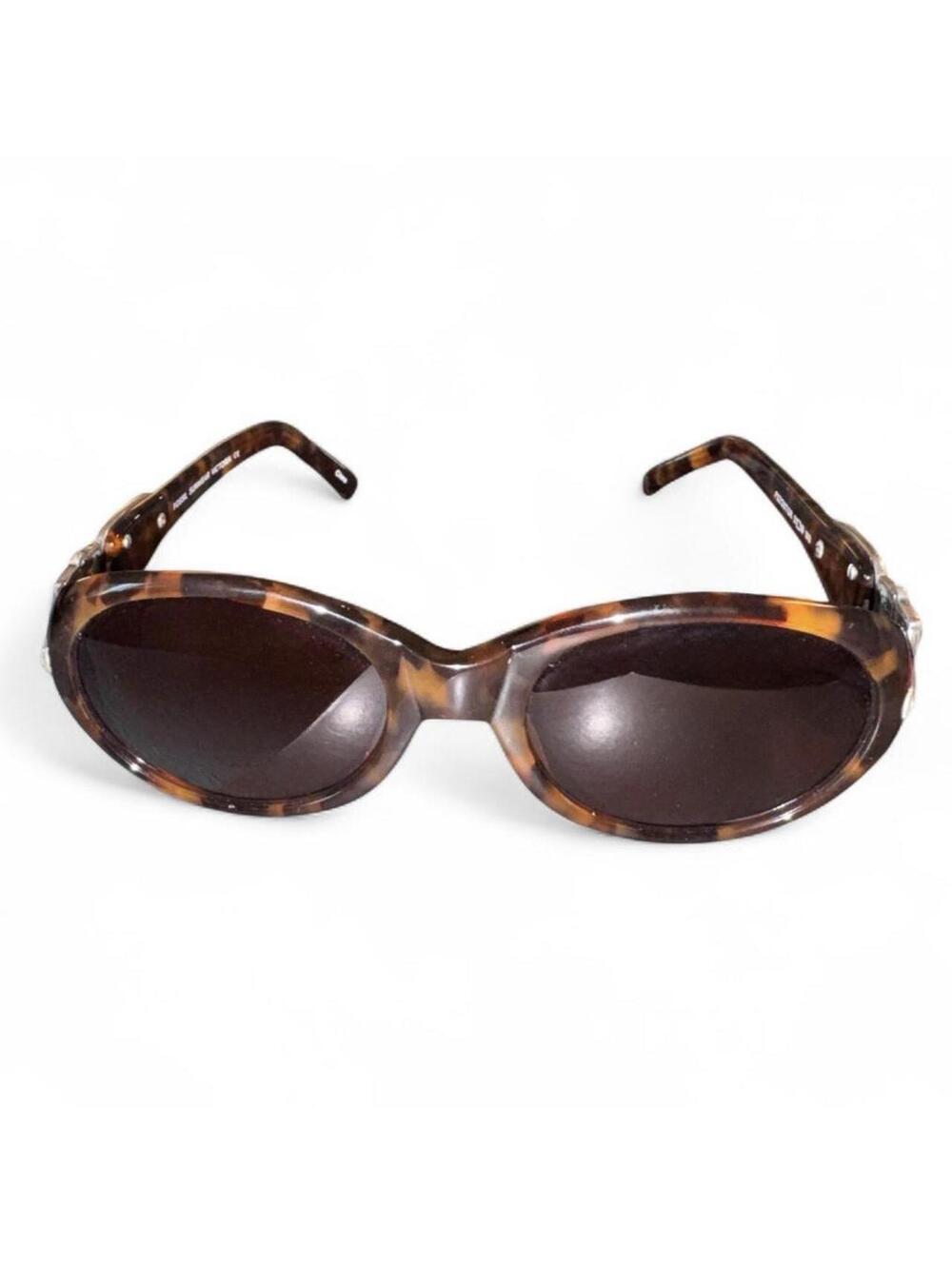 Vintage Fossil Tortoiseshell Oval Sunglasses
